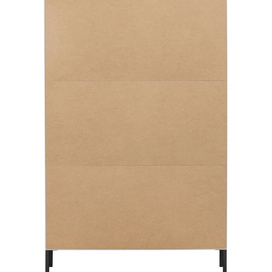 WOOOD Vitrinekast Xam Grijs - 100x155x40 cm