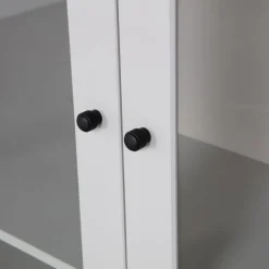 WOOOD Vitrinekast Xam Grijs - 100x155x40 cm