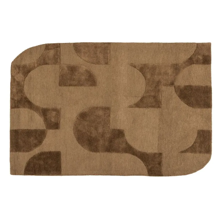 WOOOD Vloerkleed Livo Bruin - 170x240 cm