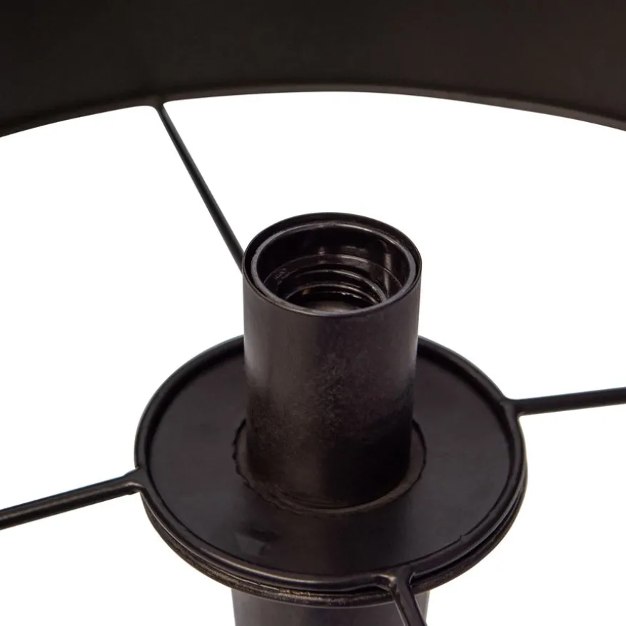 WOOOD Vloerlamp Blackout Too Zwart - E27 - 151 cm hoog