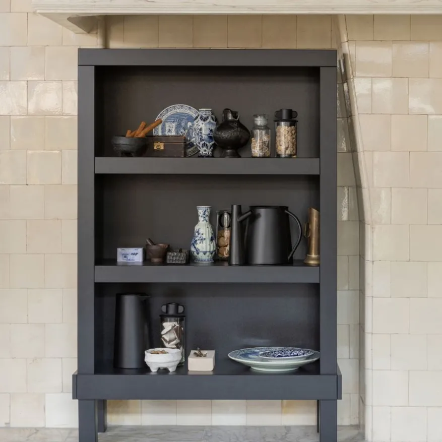 WOOOD Wandkast Bonk Zwart - 107x160x39 cm