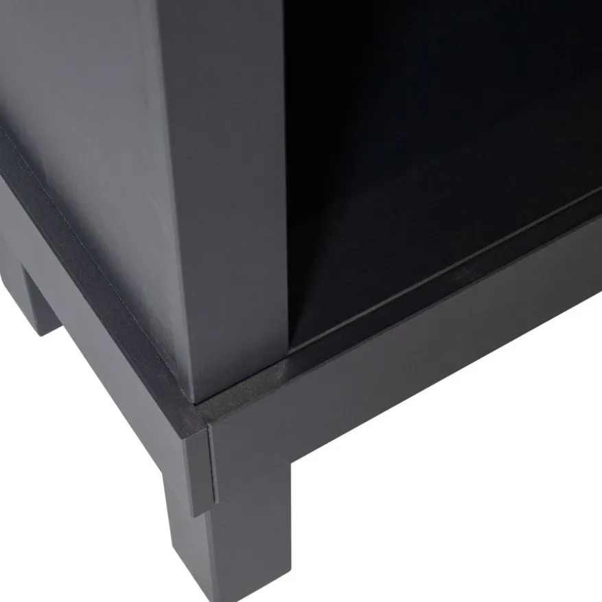 WOOOD Wandkast Bonk Zwart - 107x160x39 cm