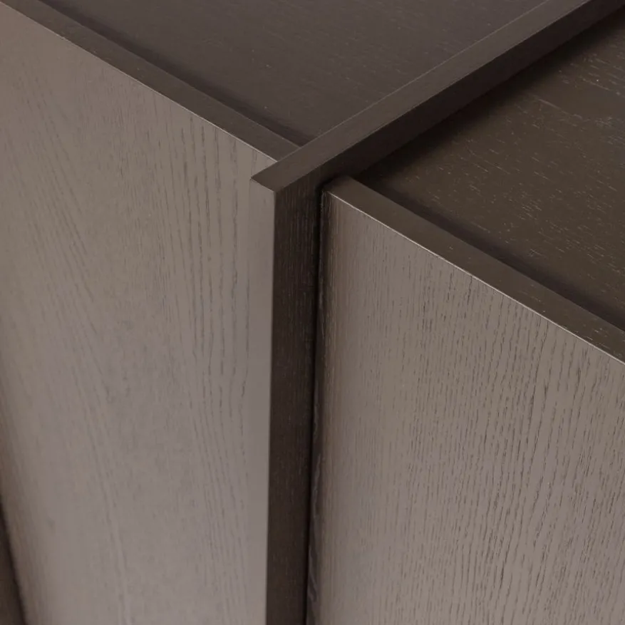 WOOOD Wandkast Brock Middenbruin - 102x140x44 cm
