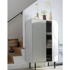 WOOOD Wandkast Cadiz Mist - 85x135x40 cm