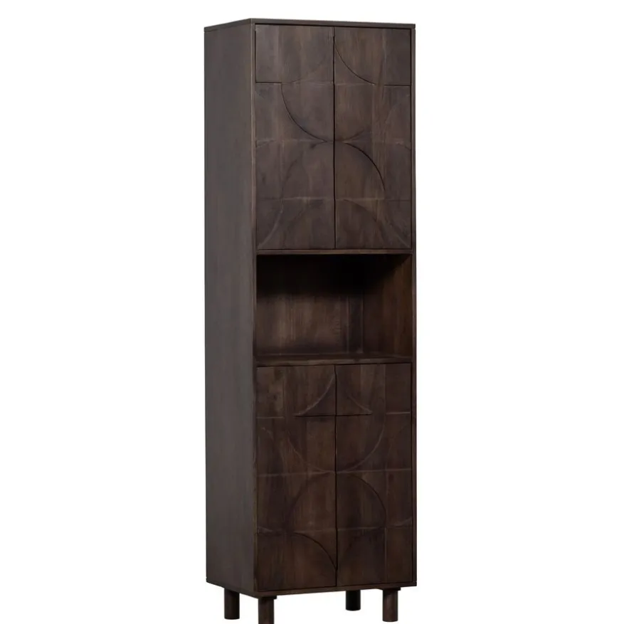 WOOOD Wandkast Draw Bruin - 60x200x40 cm