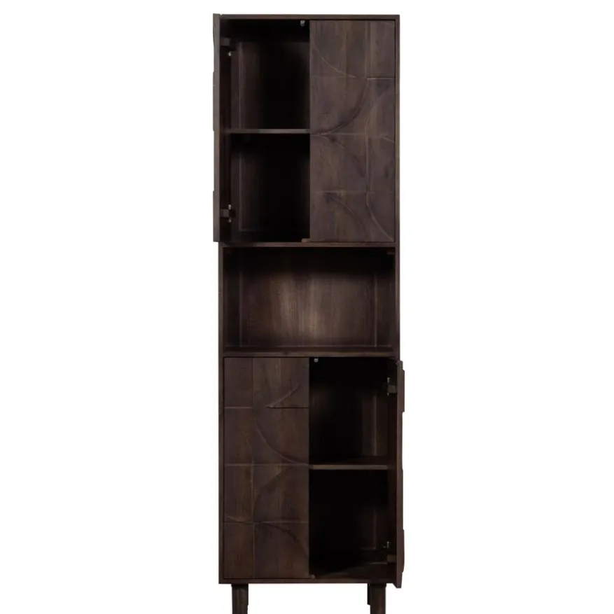 WOOOD Wandkast Draw Bruin - 60x200x40 cm