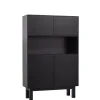 WOOOD Wandkast Finca Zwart - 110x170x40 cm