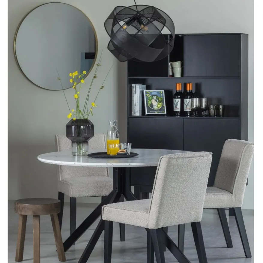 WOOOD Wandkast Finca Zwart - 110x170x40 cm