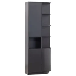 WOOOD Wandkast Finca Zwart - 78x210x40 cm