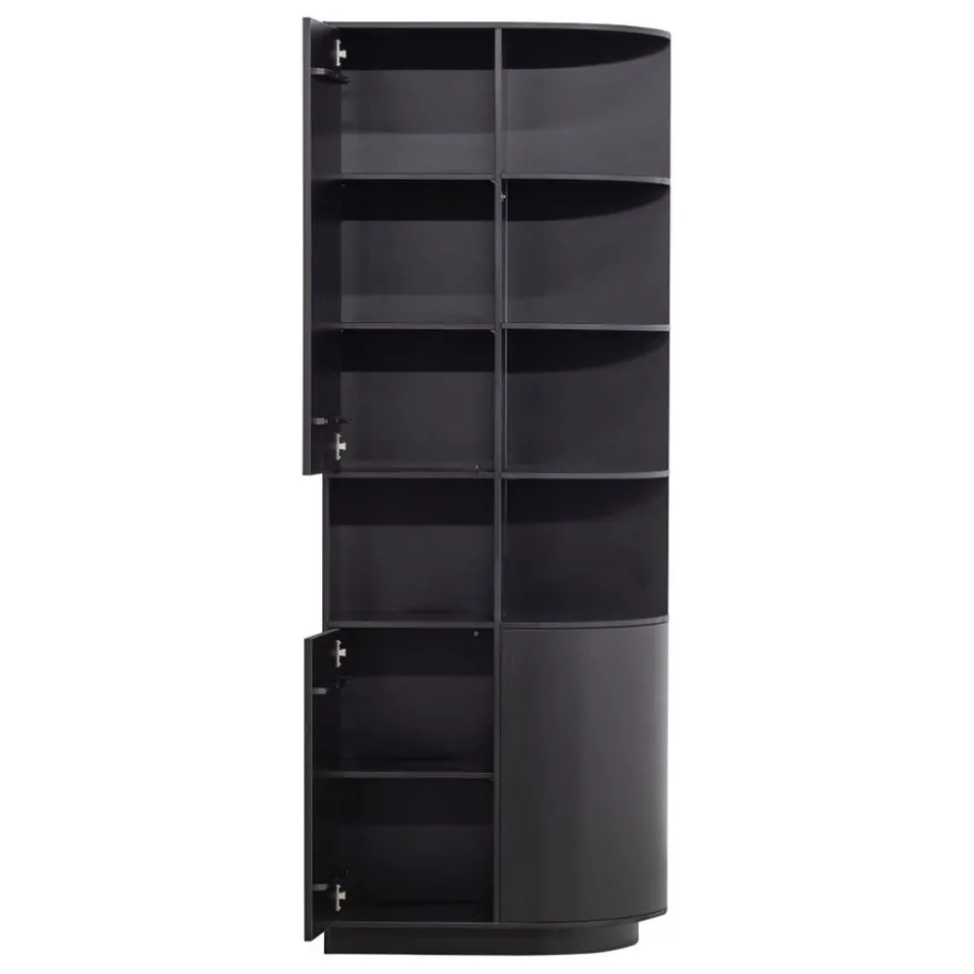 WOOOD Wandkast Finca Zwart - 78x210x40 cm