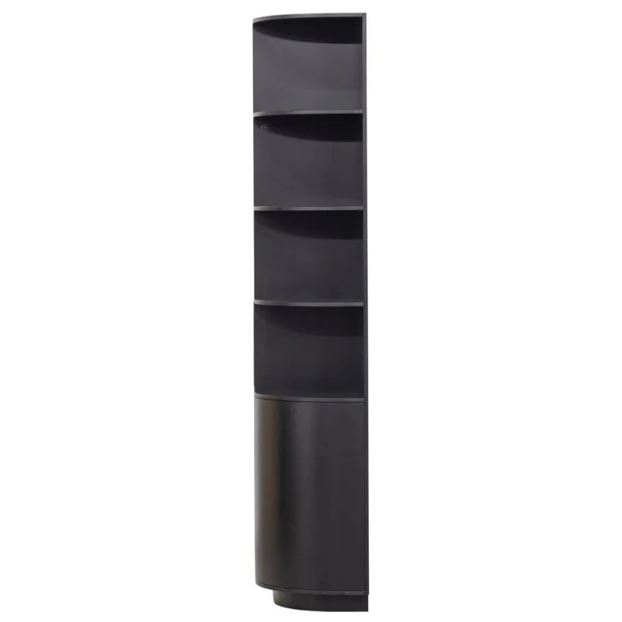WOOOD Wandkast Finca Zwart - 78x210x40 cm