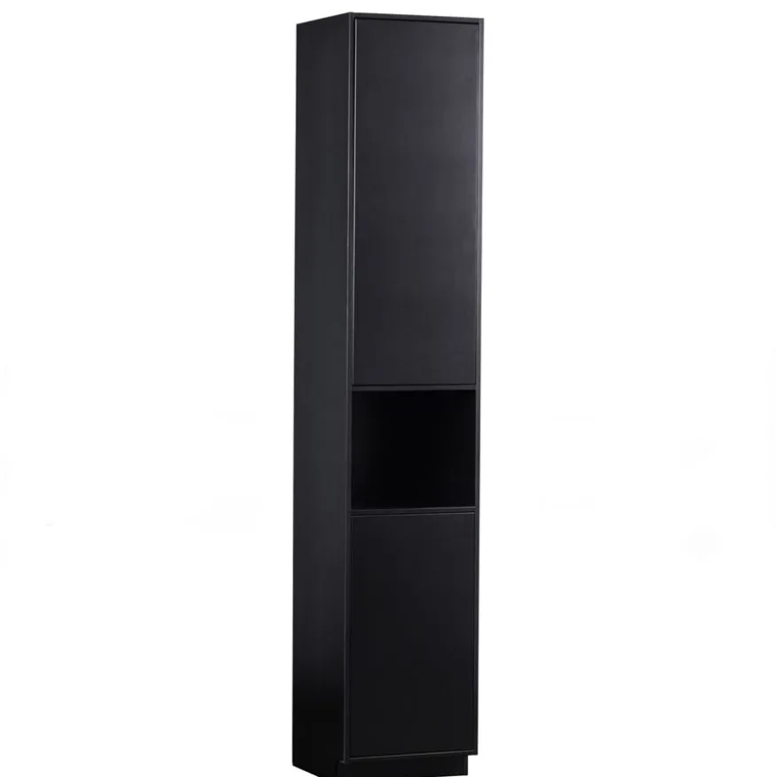 WOOOD Wandkast Finca Zwart - 40x210x40 cm