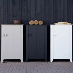 WOOOD Wandkast Gijs Zwart - 85x142x38 cm
