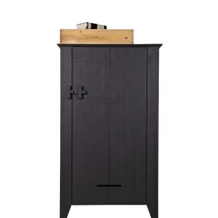 WOOOD Wandkast Gijs Zwart - 85x142x38 cm