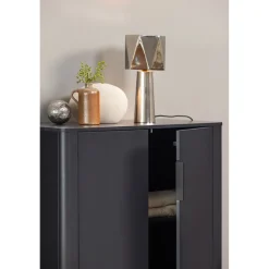 WOOOD Wandkast Gunnar Zwart - 85x135x39 cm