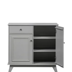 WOOOD Wandkast Lily Grijs - 98x93x55 cm