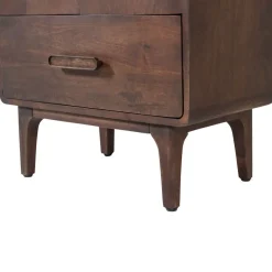 WOOOD Wandkast Liya Donkerbruin - 60x200x35 cm