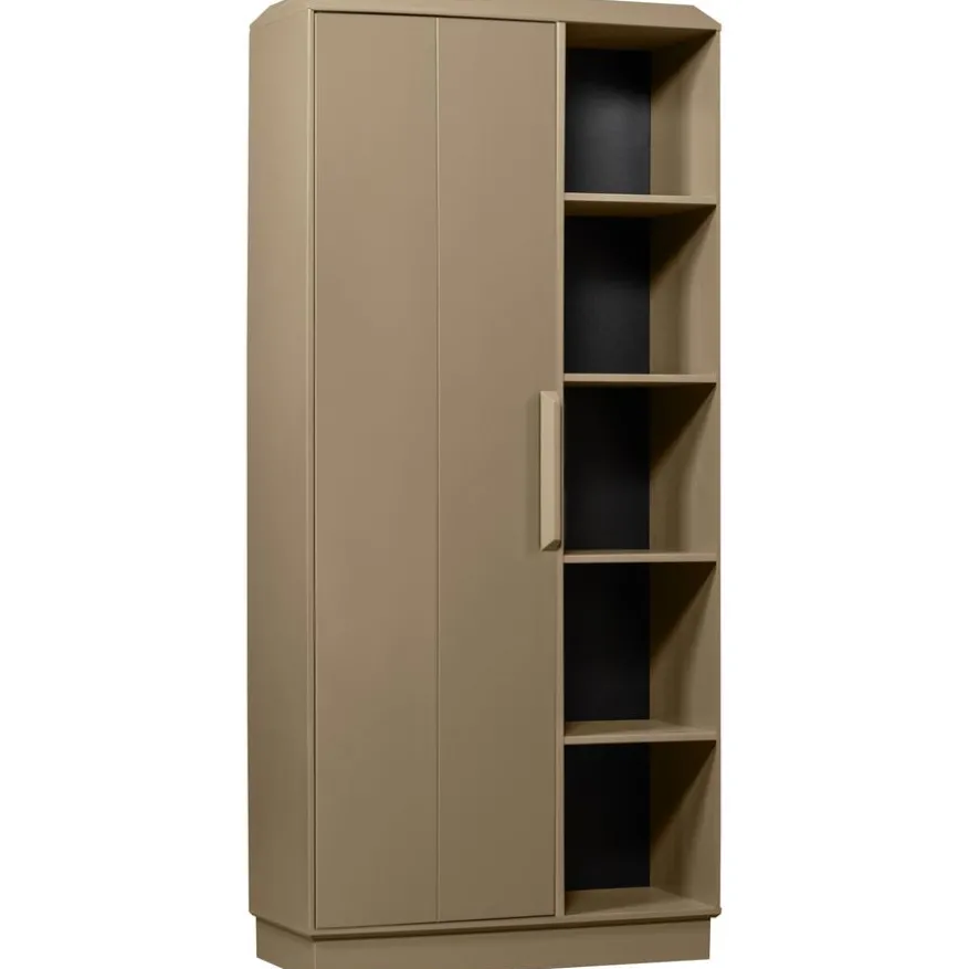 WOOOD Wandkast Lowen Mud - 100x221x44 cm