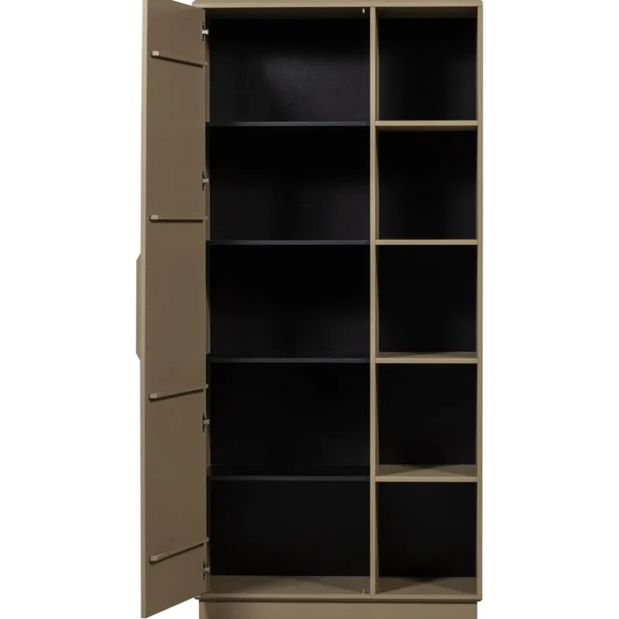 WOOOD Wandkast Lowen Mud - 100x221x44 cm