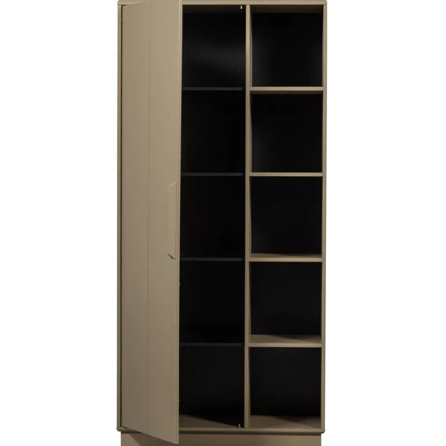 WOOOD Wandkast Lowen Mud - 100x221x44 cm