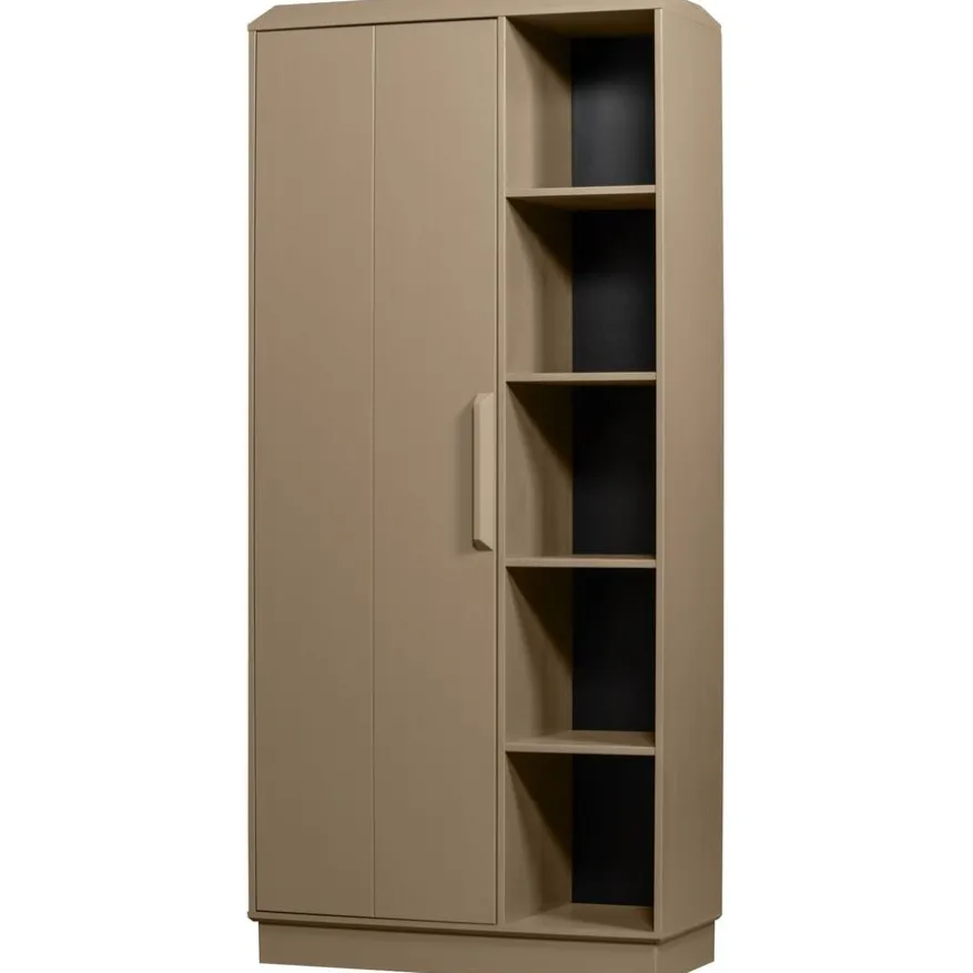 WOOOD Wandkast Lowen Mud - 100x221x44 cm