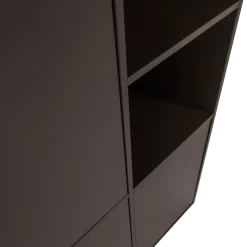 WOOOD Wandkast Meggy Links Middenbruin - 108x215x40 cm