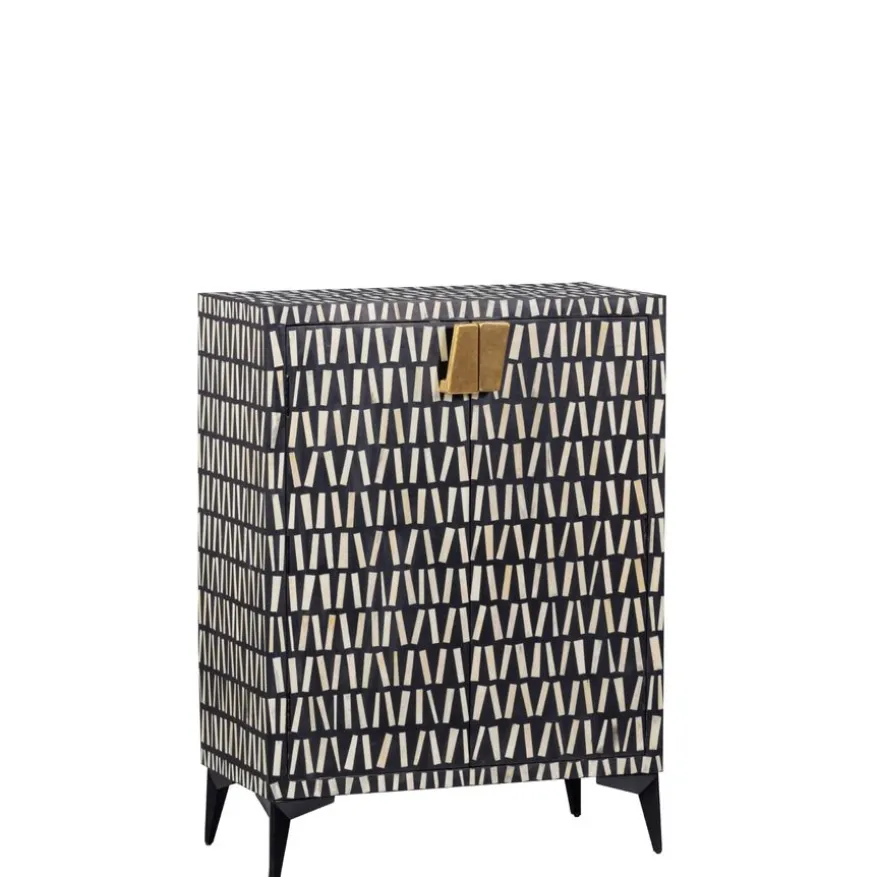 WOOOD Wandkast Menne Zwart - 81x108x43 cm