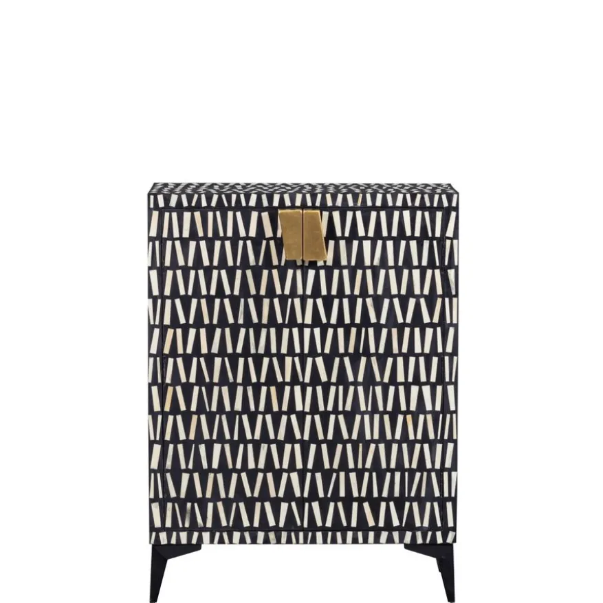 WOOOD Wandkast Menne Zwart - 81x108x43 cm