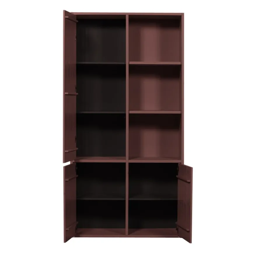 WOOOD Wandkast Merel Bordeaux - 100x200x40 cm