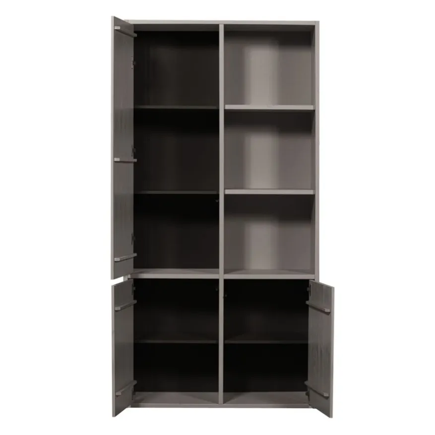WOOOD Wandkast Merel Warmgrijs - 100x200x40 cm