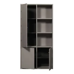 WOOOD Wandkast Merel Warmgrijs - 100x200x40 cm