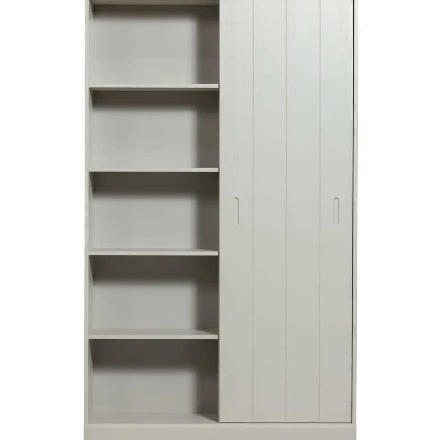 WOOOD Wandkast Mila Grijs - 120x200x42 cm