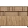 WOOOD Wandkast New Gravure Naturel - 200x150x44 cm