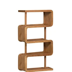 WOOOD Wandkast Rattle Bruin - 82x160x40 cm