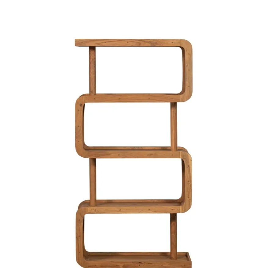WOOOD Wandkast Rattle Bruin - 82x160x40 cm
