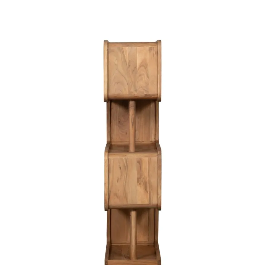 WOOOD Wandkast Rattle Bruin - 82x160x40 cm