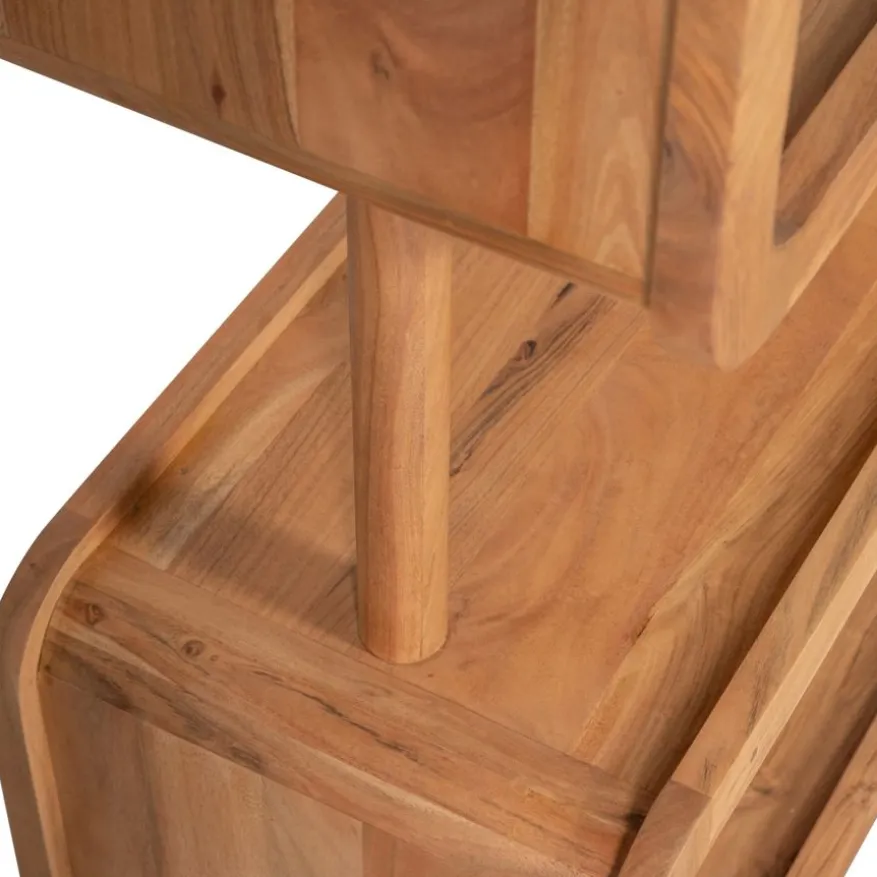 WOOOD Wandkast Rattle Bruin - 82x160x40 cm