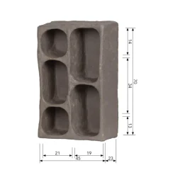WOOOD Wandrek Clay Grijs - 70x45 cm