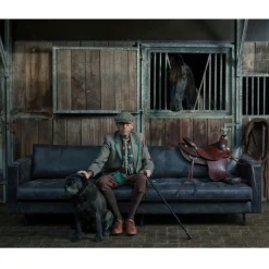WOOOD 3-Zitsbank Rodeo Classic Zwart