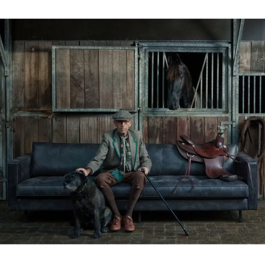 WOOOD 3-Zitsbank Rodeo Classic Zwart