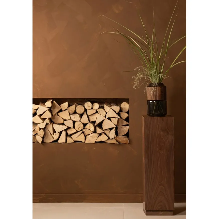 WOOOD Zuil Enid Bruin - 24x80x24 cm