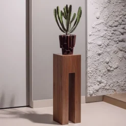 WOOOD Zuil Plantor Bruin - 24x80x24 cm