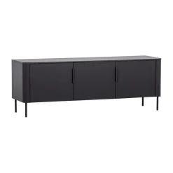 WOOOD (Zwevend) TV-meubel Gunnar Zwart - 154x56x44 cm
