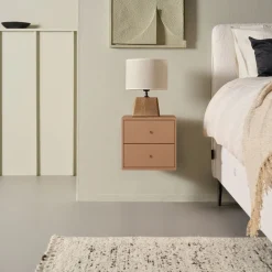Zwevend Nachtkastje Borba Blush - 30x30x30 cm