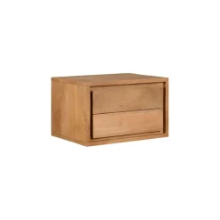 Zwevend Nachtkastje Geleen Bruin - 40x25x30 cm
