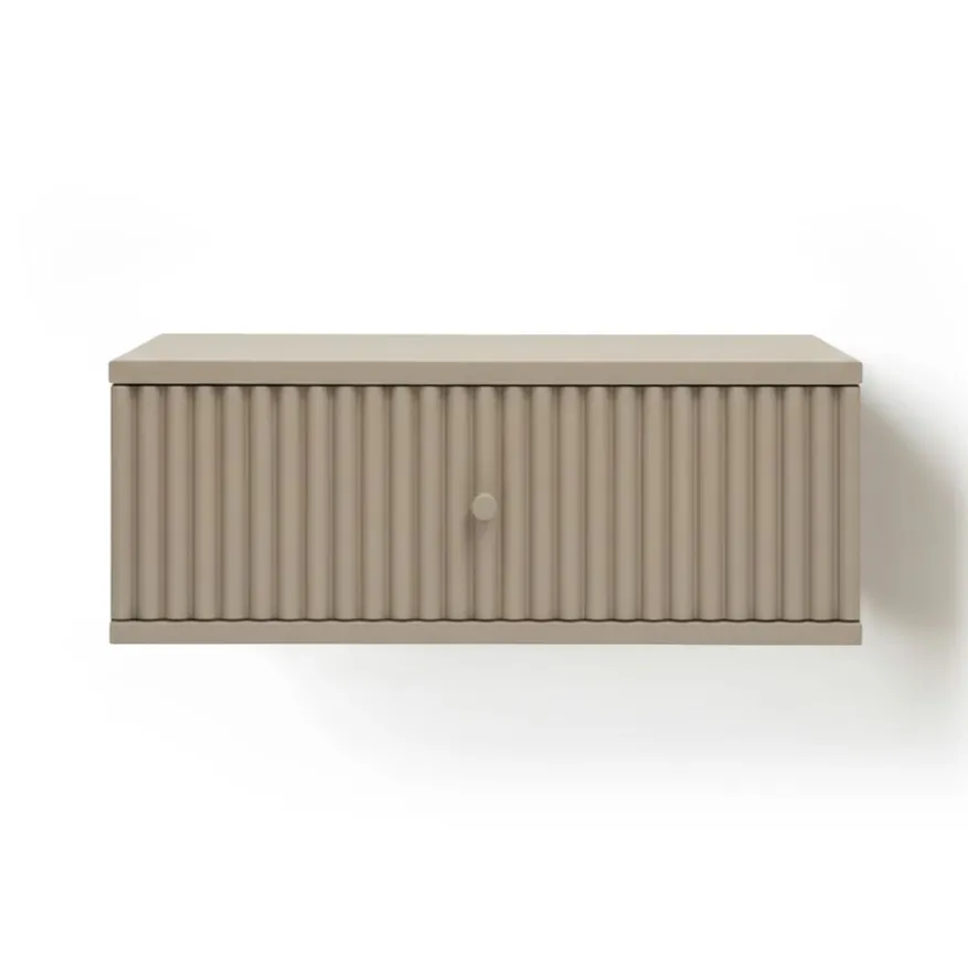 Zwevend Nachtkastje Sem Taupe - 45x18x35 cm