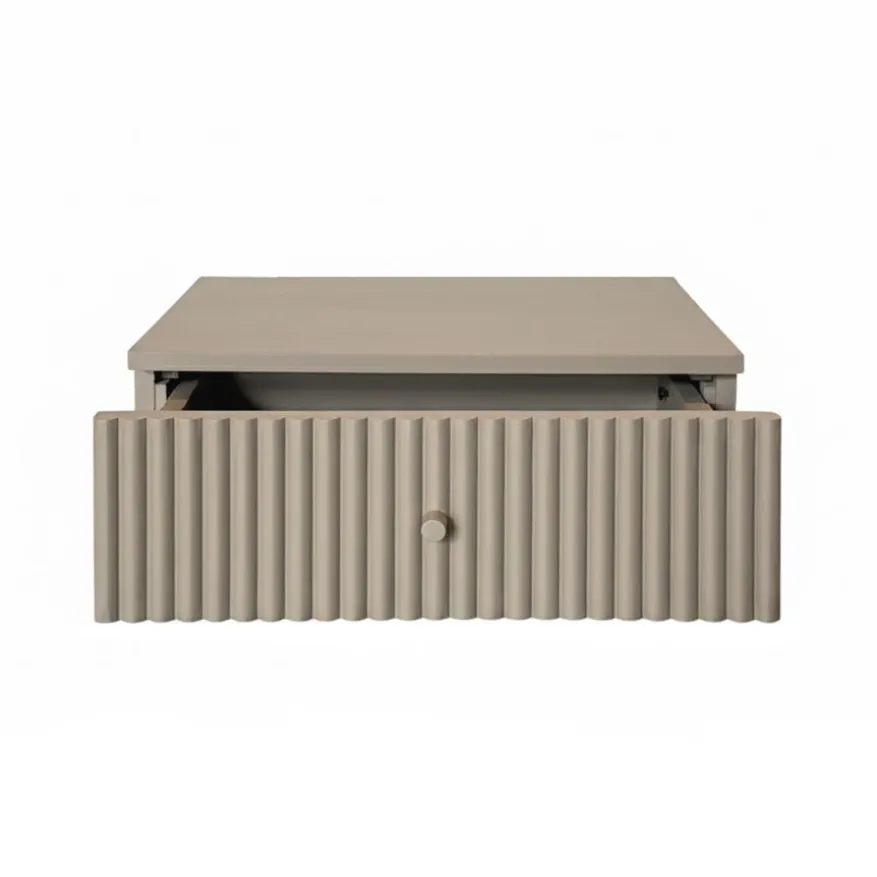 Zwevend Nachtkastje Sem Taupe - 45x18x35 cm
