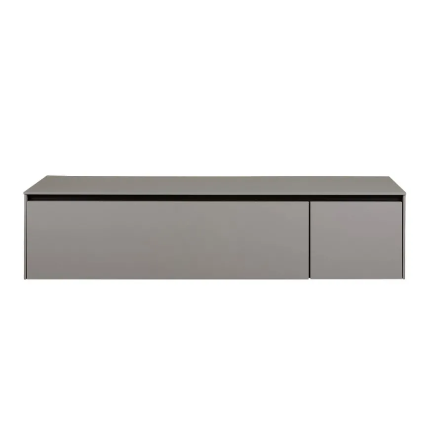 Zwevend TV-meubel Cannes Taupe - 162x37x49 cm